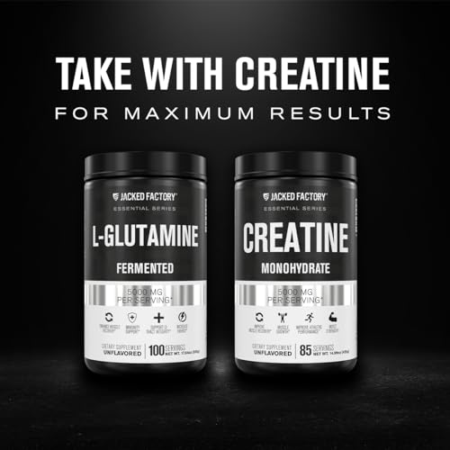 Jacked Factory L-Glutamine Powder for Post-Workout Recovery