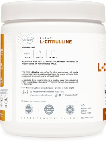 Zero Malate Pure L-Citrulline Powder 300g