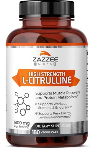 Zazzee High Strength L-Citrulline Malate Capsules, 180 ct