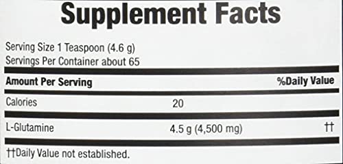 Pure Glutamine Powder for Optimal Sports Nutrition, 10.6 Oz