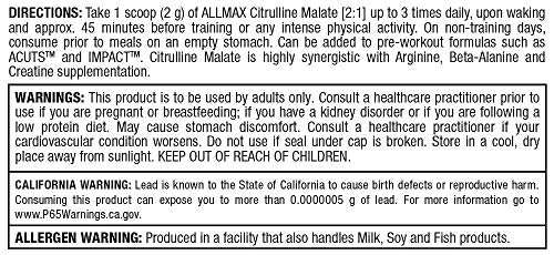 ALLMAX Citrulline Malate Powder - Boost Endurance, Recovery