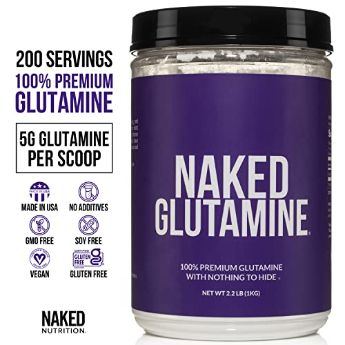 USA-Made L-Glutamine: 200 Servings, Bulk, Vegan, Non-GMO