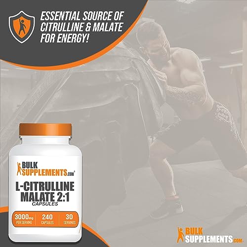 L-Citrulline Malate Capsules - Gluten Free, 240 Count