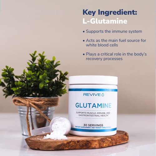 Revive MD Vegan L-Glutamine Powder for Muscle Recovery