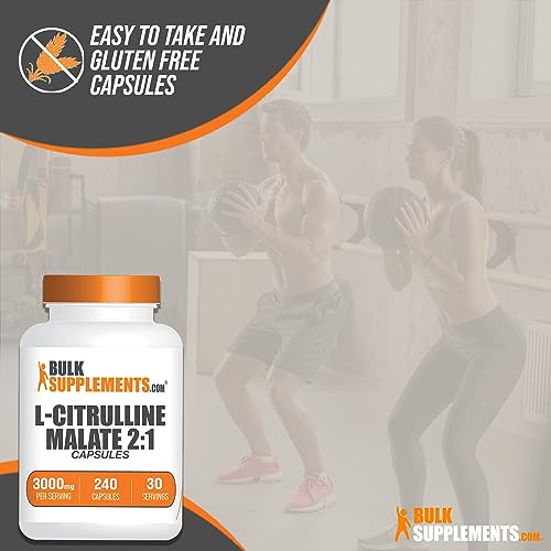 L-Citrulline Malate Capsules - Gluten Free, 240 Count