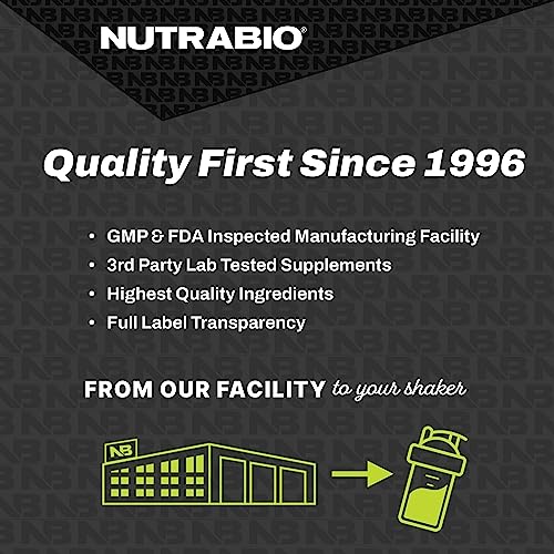 NutraBio Pure Grade L-Glutamine Powder - Muscle Recovery