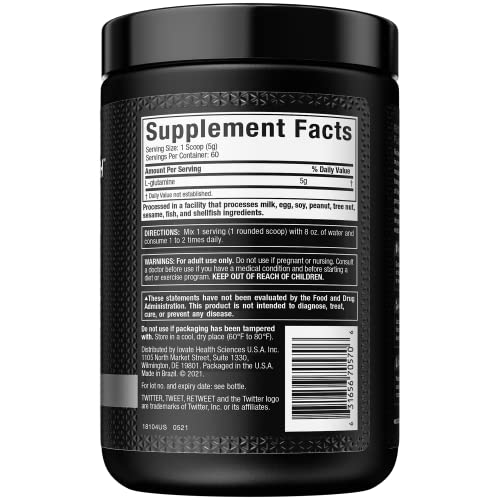 MuscleTech 100% Pure L-Glutamine Powder for Recovery