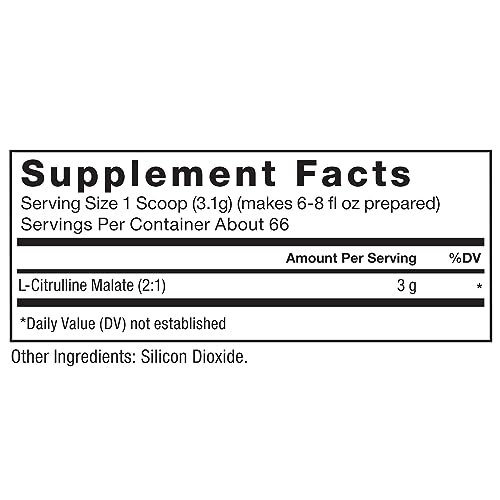 FORCE FACTOR Citrulline Malate Powder for Men, 66 Servings