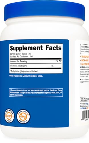 Nutricost L-Citrulline Malate Powder, 600g