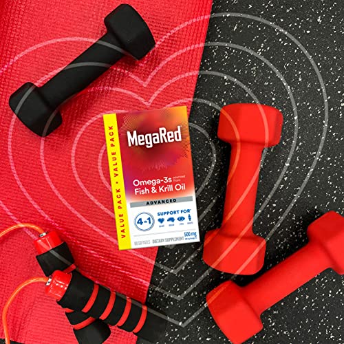 MegaRed Omega 3 & Antarctic Krill Softgels (80ct) Supplement