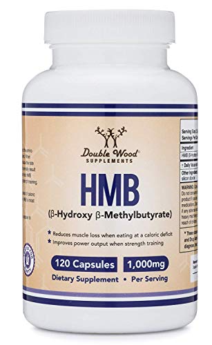 USA Made HMB Supplement, 1000mg per Serving, 120 Capsules