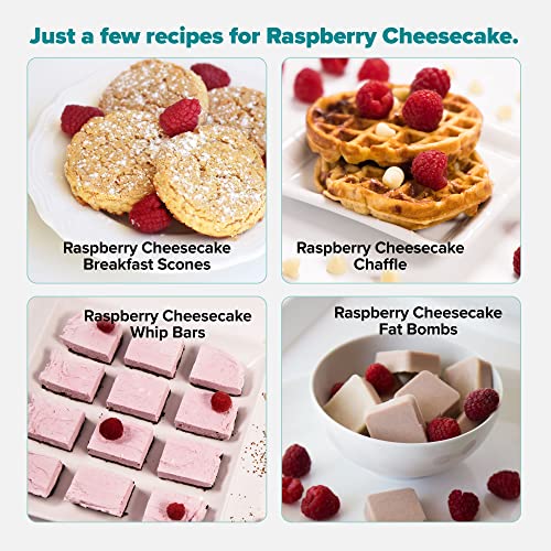 Keto Chow Raspberry Cheesecake | Keto Meal Replacement Shake Powder | Nutritionally Complete | Low Carb | Delicious Easy Meal Substitute | Protein Rich You Choose The Fat | Single Meal Sample