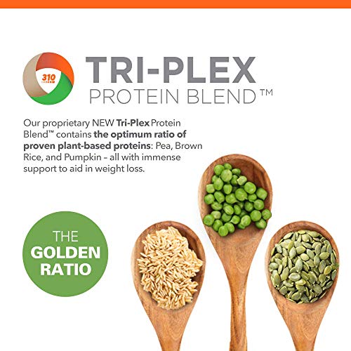 310 Nutrition - Vegan Organic Plant Powder and Meal Replacement Shake - Gluten, Dairy, and Soy Free - Keto and Paleo Friendly - 0 Grams of Sugar - Chocolate - 28 Servings