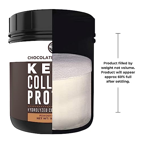 Left Coast Performance Keto Collagen Protein Powder Chocolate, 10g Grass-Fed Collagen, 5g MCT Powder, 1lb, 25 Servings, No Carb Protein Powder, Low Carb Meal Replacement Shakes, Ketogenic Shake Mix