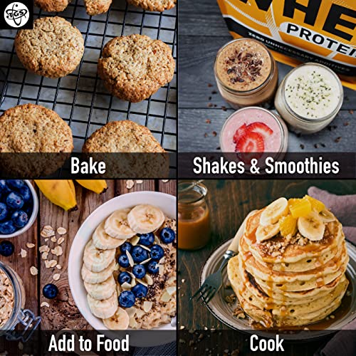 TGS 100% Whey Protein Powder Unflavored, Unsweetened, Keto Friendly - 5lb - All Natural, Low Carb, Low Calorie, Soy Free, Gluten Free, Made in USA