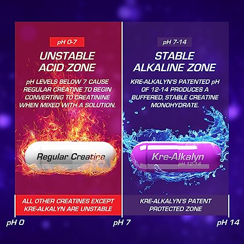 EFX Sports Kre-Alkalyn EFX | pH Correct Creatine Monohydrate Pill Supplement | Strength, Muscle Growth & Performance | 120 Servings, 240 Capsules