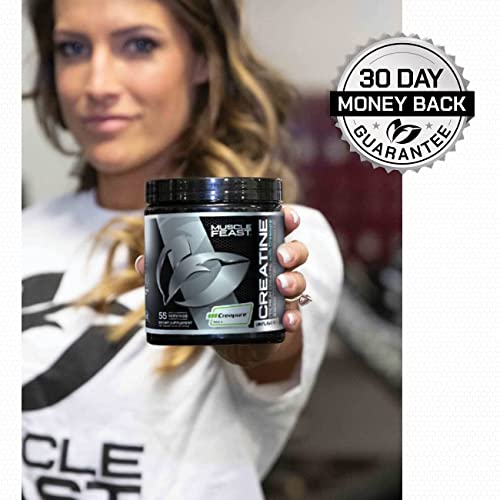 Muscle Feast Creapure Creatine Monohydrate Powder for Muscle Growth Nutritional_Supplement, Vegan Keto Friendly Gluten-Free Easy to Mix, Unflavored, 300g, 55.0 Servings (Pack of 1)