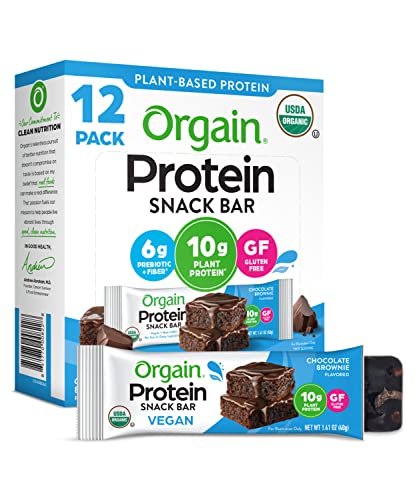 Orgain Organic Vegan Protein Bars - Chocolate Brownie