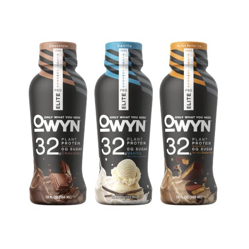 OWYN Pro Elite Keto Vegan Protein Shake, Variety, 12oz (12pk)
