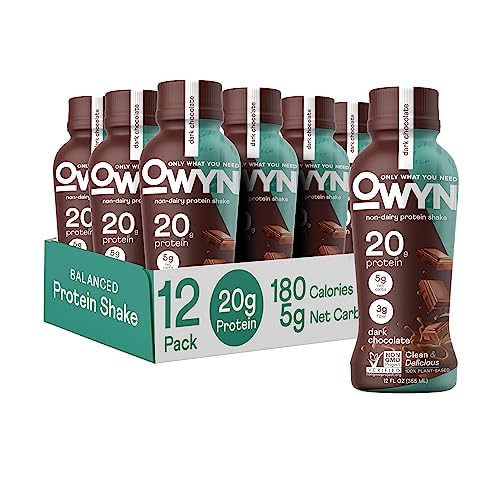 OWYN Plant Based Protein Shake, Dark Chocolate, 20g