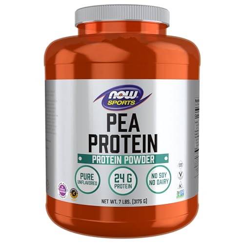 NOW Sports Pea Protein, 24g, Fast Absorbing, Unflavored