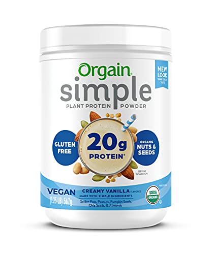 Orgain Simple Vegan Protein Powder, Vanilla - 20g