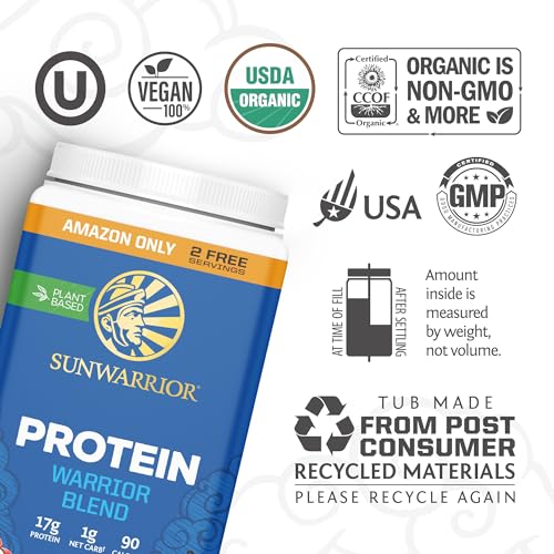 Organic Vegan Protein Powder with BCAAs, Hemp Seed
