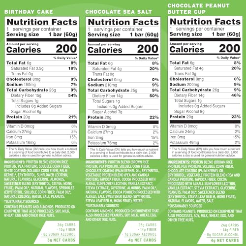 No Cow High Protein Bars Sampler Variety Pack