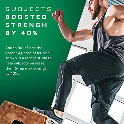 BCAA Amino Acids + Electrolyte Powder MuscleTech Amino Build 7g of BCAAs + Electrolytes Support Muscle Recovery, Build Lean Muscle & Boost Endurance Strawberry Watermelon (40 Servings)