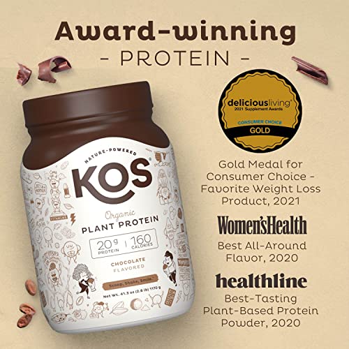 Organic Chocolate Vegan Protein Powder, Plant-Based Superfood Blend
