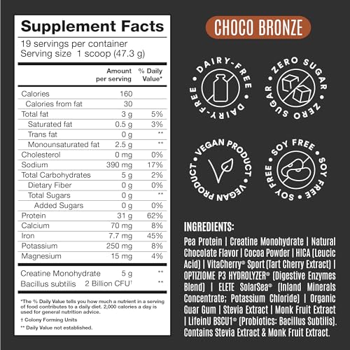 Birdman Falcon Vegan Protein Powder - Chocolate, 31g Protein