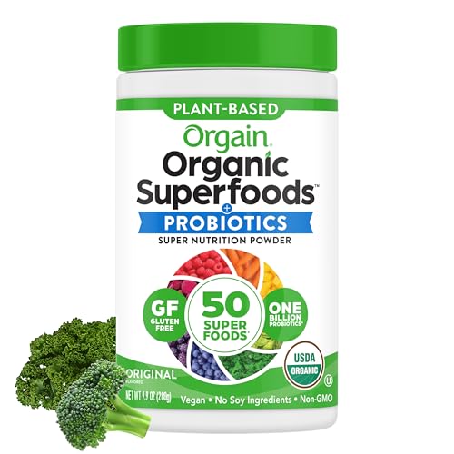Orgain Organic Greens Powder + 50 Superfoods - Vegan