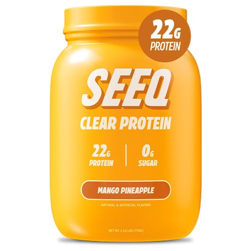 SEEQ Clear Whey Isolate Protein Powder, Mango Pineapple - 25 Servings