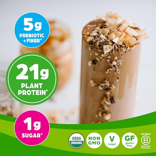 Orgain Vegan Protein Powder, Peanut Butter, 21g Protein