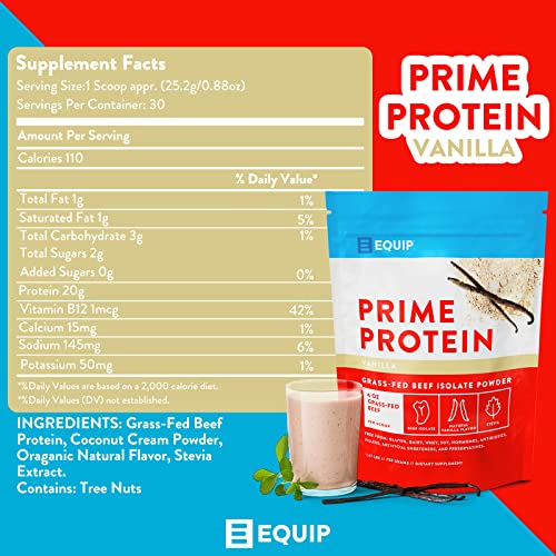 Equip Foods Prime Grass Fed Beef Protein Powder