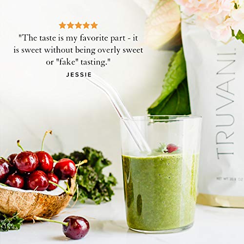Truvani Organic Vegan Pea Protein Powder, Vanilla Flavor