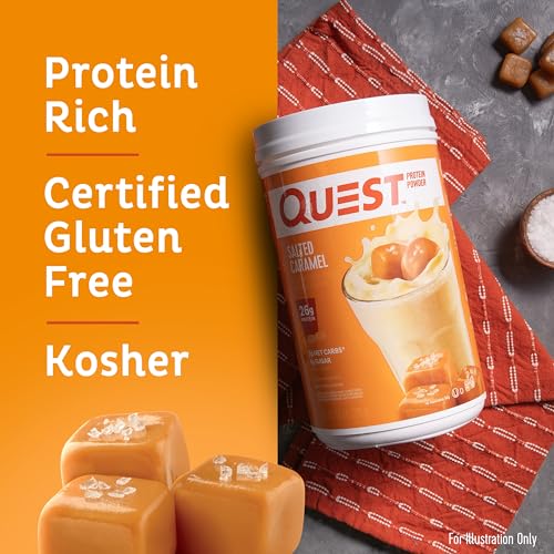 Quest Salted Caramel Protein Powder; 26g Protein; 24 Servings