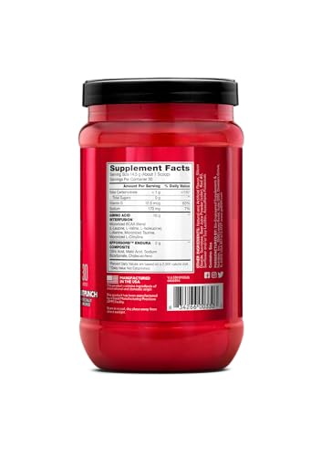 BSN Amino X Muscle Recovery & Endurance Powder with BCAAs, Intra Workout Support, 10 Grams of Amino Acids, Keto Friendly, Caffeine Free, Flavor: Fruit Punch, 30 servings (Packaging May Vary)