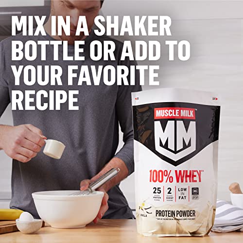 Muscle Milk Chocolate Whey Protein Powder, 5lbs, 66 Servings