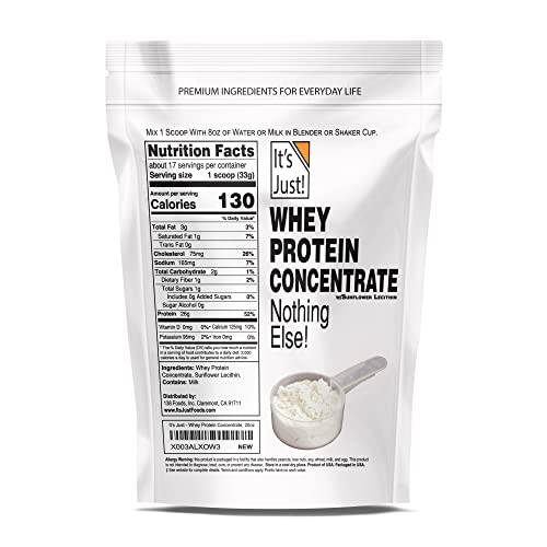 Premium USA-made 100% Whey Protein Concentrate - 20oz
