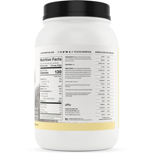 Vanilla Bean Grass Fed 100% Whey Protein 2LB