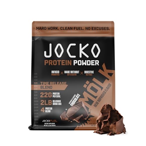 Jocko Mölk Chocolate Whey Protein Powder - Keto, Probiotics