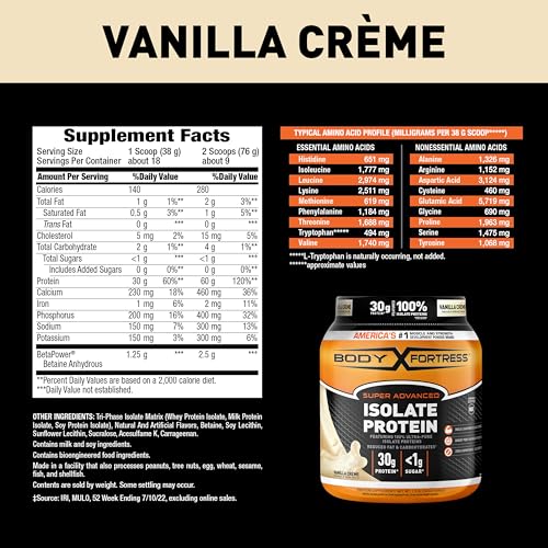Vanilla Creme Isolate Protein Powder - 1.5 Lb