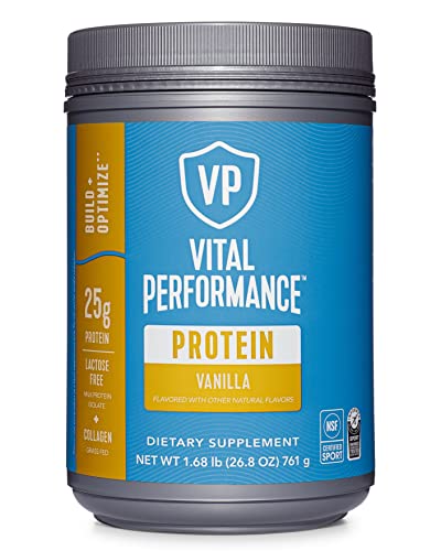 Vital Performance Protein Powder, NSF Certified, Vanilla Flavor