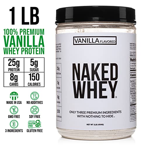 Grass Fed Vanilla Whey Protein Powder, Natural Ingredients