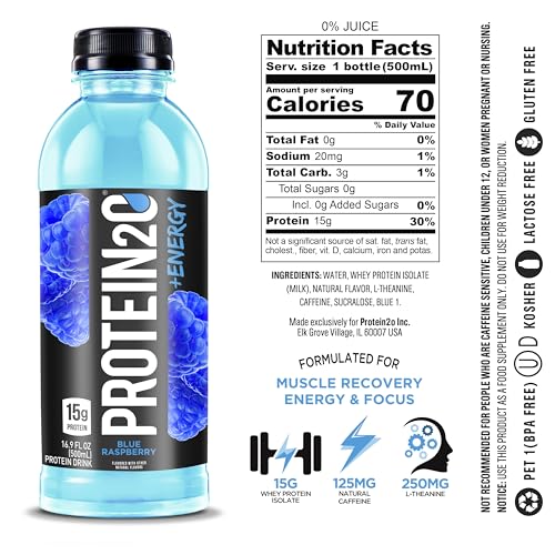 Protein2o 15g Whey Protein Water Energy Variety Pack