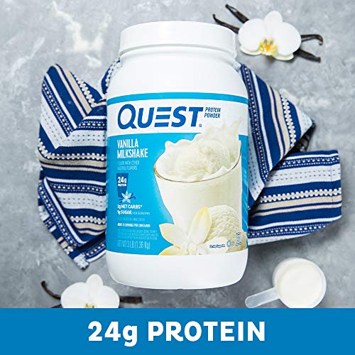 Quest Vanilla Milkshake Protein Powder: 24g Protein, Low Carb