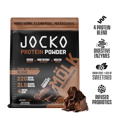 Jocko Mölk Chocolate Whey Protein Powder - Keto, Probiotics