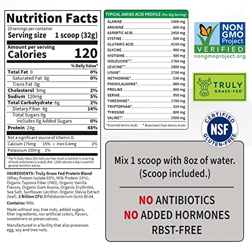 Garden of Life SPORT Whey Protein Powder Vanilla, Grass-fed