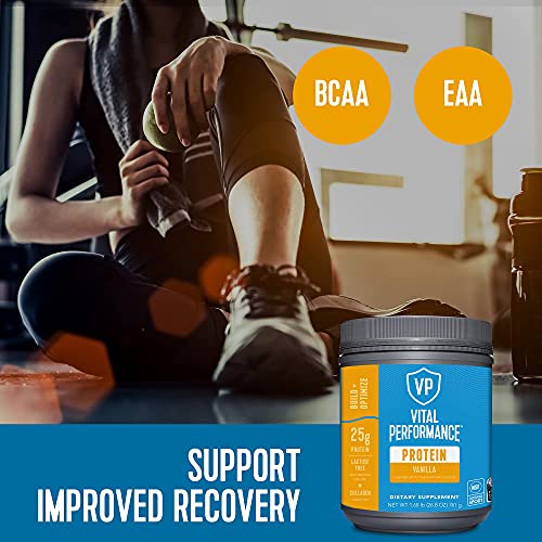 Vital Performance Protein Powder, NSF Certified, Vanilla Flavor